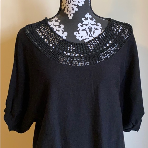 Nine West Vintage America Jeans Short Sleeve Top - Picture 2 of 8